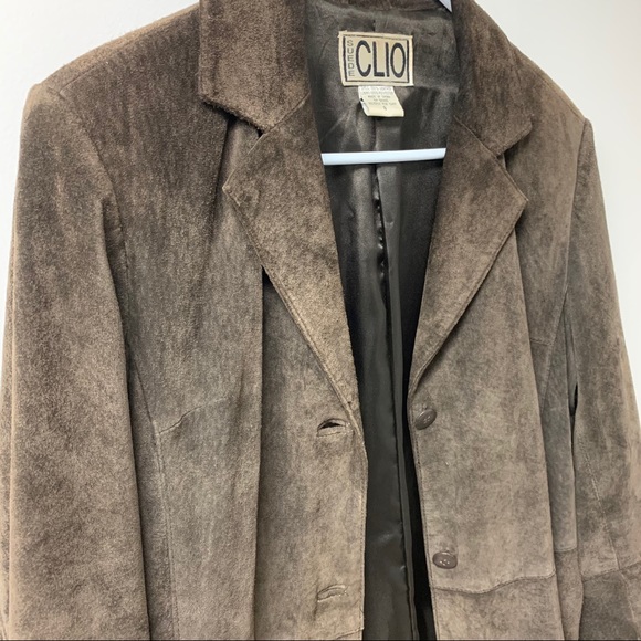 CLIO Long Suede Jacket - Picture 1 of 16